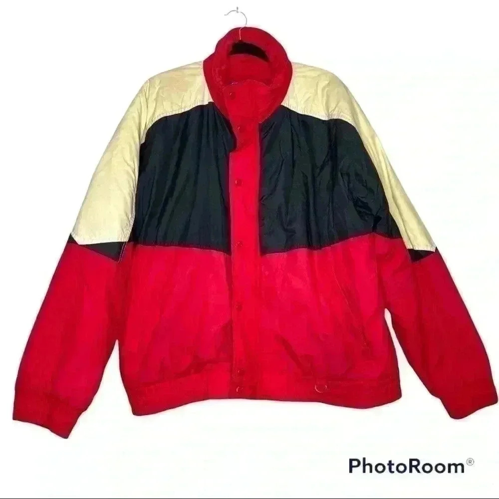 Vintage Fieldmaster Color Block Winter Ski Jacket, Retro